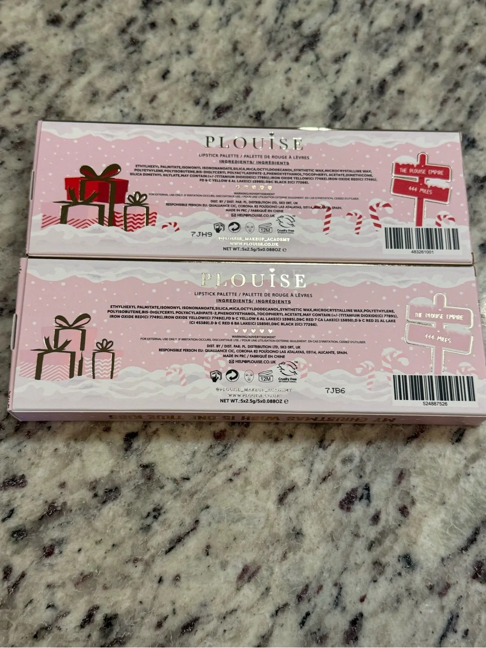 P Louise Lipstick Palettes . (2) Palettes 1)color knicked. See pics.